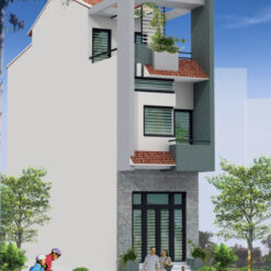 Nhà phố 3.5m x 17m x 3tầng