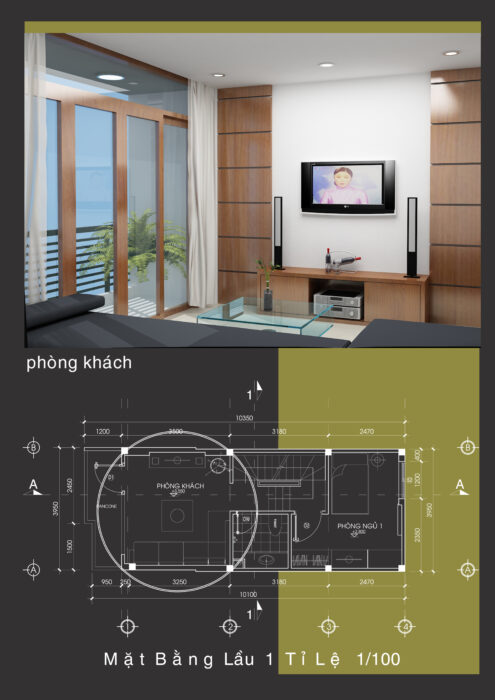 Nhà phố 3 x 12m x 4tầng – full