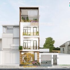 Nhà phố 4 tầng kích thước 5x18m