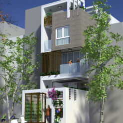 Nhà phố 5 x 20m x 4 tầng - full KT