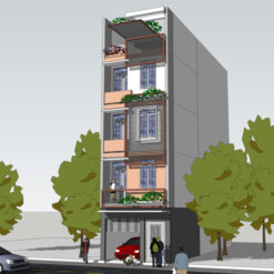 Nhà phố 5 x16m x 5 tầng - full KT