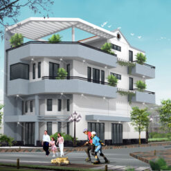 Nhà phố 6.5 x 16m x 4 tầng