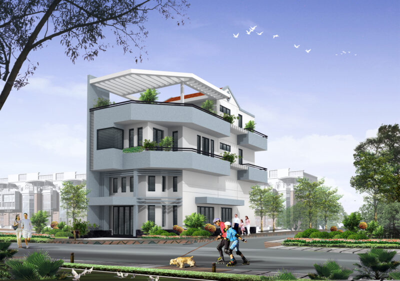 Nhà phố 6.5 x 16m x 4 tầng