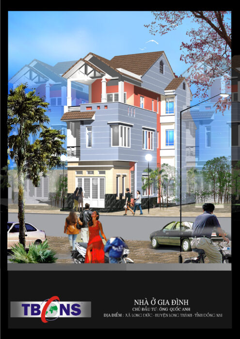 Nhà phố (6m X 17m x 3tầng)- full KT