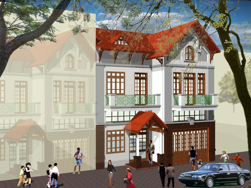 Nhà phố liền kề 5 x 14m x 3 tầng- Full KT