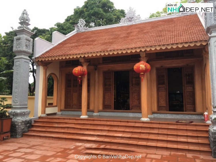 Nhà thờ họ 3 gian 10.6×11.84m