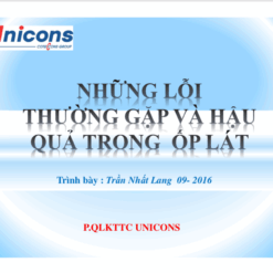 Những lỗi thường gặp và hậu quả trong thi công ốp lát - Cotecons