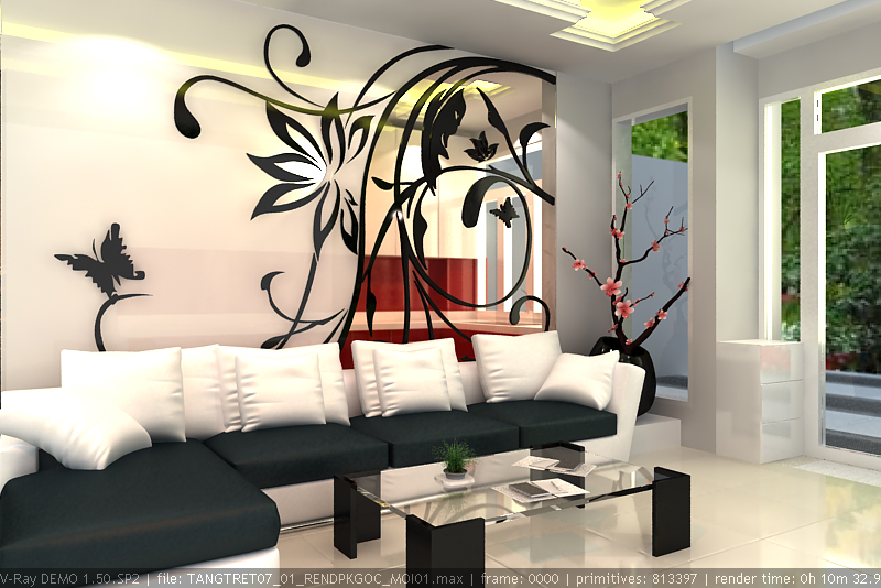 Nội thất Nhà phố 20 x 6m – full