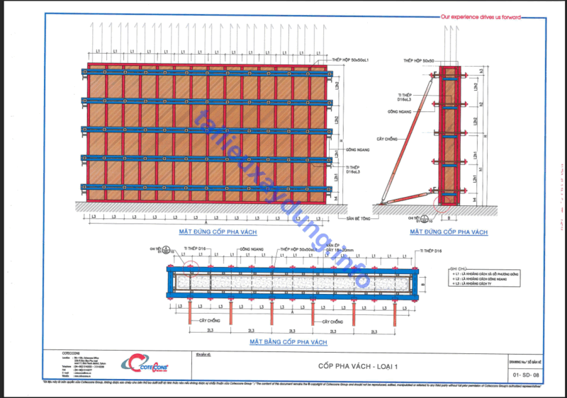 Sổ tay thi công cốp pha Cotecons