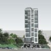 Thiết kế cao ốc 10x10m model sketchup