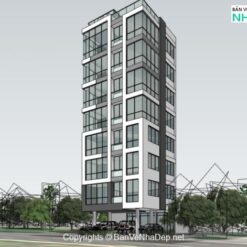 Alternative view of Thiết kế cao ốc 10x10m model sketchup