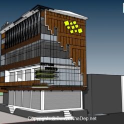 Alternative view of Thiết kế chung cư tòa nhà 4 tầng file sketchup 9x18m