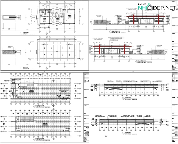 Thiết kế hạ tầng phụ trợ Nhà xưởng công nghiệp 2 tầng 90x120m