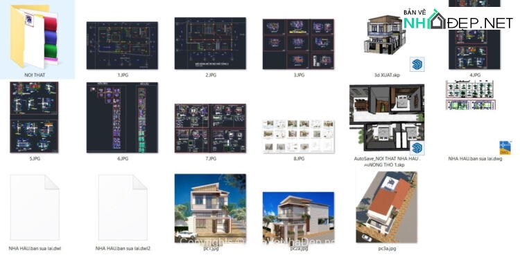 Thiết kế nhà phố 2 tầng kích thước 7.5x16m