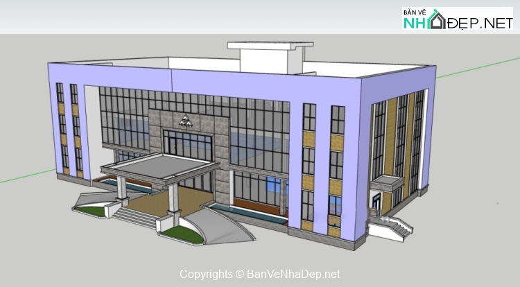 Thiết kế văn phòng văn phòng 40x20m model su