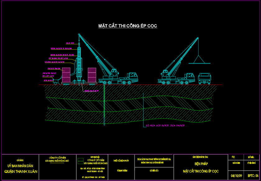 Biện pháp thi công Trường trung học cơ sở Nguyễn Trãi
