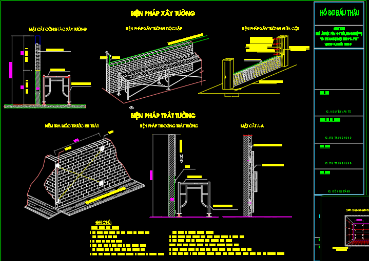 Thuyết minh biện pháp thi công xây dựng nhà liền kề