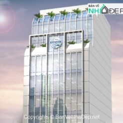 Tòa nhà Văn phòng Hải Sản Biển Đông 12x22m 2 Hầm, 10 tầng nổi