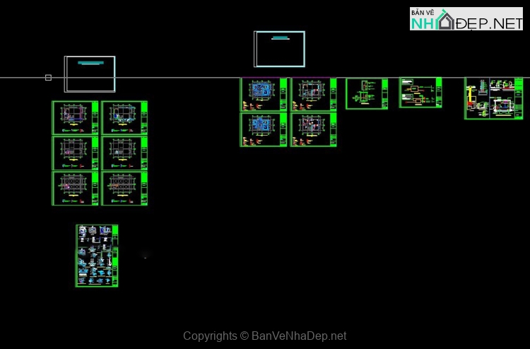 Trọn bộ biệt thự mái thái 2 tầng kích thước 8.5x14m