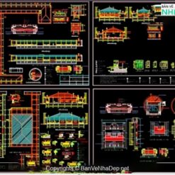 Trường tiểu học THCS phú lợi – bản vẽ hội trường tiểu học bằng cad